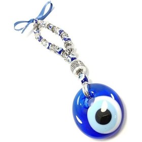 Resim Nazar Boncuğu Araba Dikiz Ayna Süsü El Yapımı Cam Hediyelik Akses 