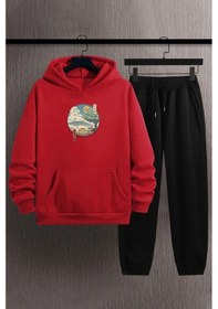 Resim Unisex Neighbor's Ukiyo E Eşofman Takımı Kırmızı 