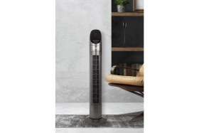 Resim Alveus Airfly Kule Tipi Vantilatör 45 W Güçte Uzaktan Kumandalı Gri Renkli 89 cm 