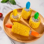 Resim 2/4/8 Adet Paslanmaz Çelik Barbekü Şiş - 430 Kalite Renkli Ergonomik Mutfak Aletleri, Güvenli Uçlu, Dayanıklı Et ve Sebze Şişleri, Kebap Hazırlık, Silindirik Sap Tasarımı, Parlak Yüzey, Pas Dirençli Malzeme, Şık Mutfak Eşyaları, Izgara Şişleri, Grill Ustalarına Özel 