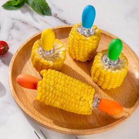 Resim 2/4/8 Adet Paslanmaz Çelik Barbekü Şiş - 430 Kalite Renkli Ergonomik Mutfak Aletleri, Güvenli Uçlu, Dayanıklı Et ve Sebze Şişleri, Kebap Hazırlık, Silindirik Sap Tasarımı, Parlak Yüzey, Pas Dirençli Malzeme, Şık Mutfak Eşyaları, Izgara Şişleri, Grill Ustalarına Özel 