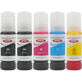 Resim Ekoset Epson 103 L3250 L3251 Uyumlu Mürekkep 70Ml 5 Adet 