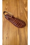 Resim DaphneSandals El Yapımı Hakiki Deri Taba Kadın Sandalet - Bodrum Sandaleti 2032 