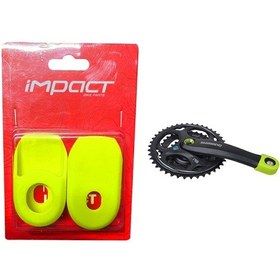 Resim İmpact Bisiklet Aynakol Koruma Kılıfı Silikon Sarı Lime Sarı 