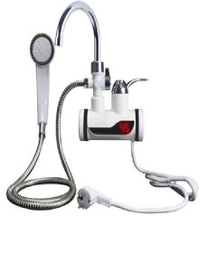 Resim Sıcak Musluk Ani Su Isıtıcı Şok Isıtıcı Duvar Montajlı Duş Takılı 