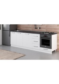 Resim Minar 255 Cm Mutfak Dolabı Beyaz 255-B3-Alt Modül Beyaz 