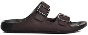 Resim Bento 66001 Erkek Çift Toka İnce Taban Comfort Terlik Kahve 40 