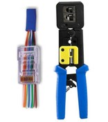 Resim SEENERGY Ez Rj45 Rj11 Rj12 Cat5 Cat6 Yeni Nesil Konnektör Lüx Kolay Sıkma Pensesi 10 Adet Yeni Nesil Jak 