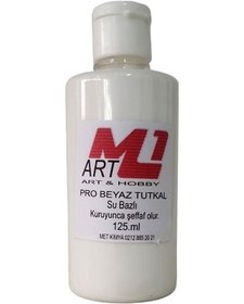 Resim M1 ART Su Bazlı Beyaz Tutkal 125.ml Çiçek Kağıt Karton İp Ahşap Ç 