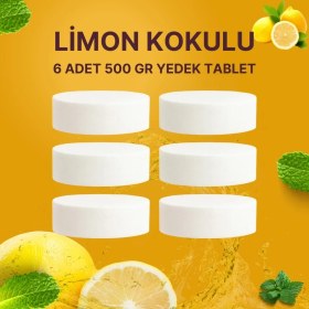 Resim 3 Adet 2X500 gr Nem Alıcı Rutubet ve Küf Önleyici Yedek Tablet Limon 