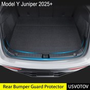 Resim For Tesla Model Y Juniper 2025 ve Arka Tampon için USVOTOV Trunk Sill Koruyucu - Dayanıklı TPE Kargo Eşiği Şerit Kaplama Matları, Çizilmeye Dayanıklı, Kolay Kurulum, Çoğu Araç İçin Uygun, Araç İç Mekan Aksesuarı, Şık Araç Aksesuarı, Çizilmeye Dayanıklı Malzeme 