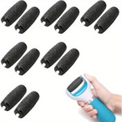 Resim 12 Yedek Silindir, Ekstra Kalın Ayak Rulosu, Scholl Velvet Smooth ile Uyumlu, Elektrikli Pedikür için Rulo Başlığı Değiştirme Kiti 