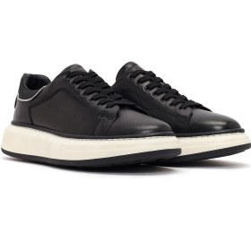 Resim Derimod Erkek Siyah Kalın Tabanlı Deri Sneaker 26SFD640618 
