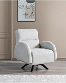 Resim Velura Home Yıldız Berjer & Tekli Koltuk - Beyaz 