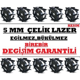 Resim Dalaz,ayka Rz 360 Çapa Makinası Uyumlu Çelik Teker Takımı 