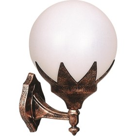 Resim Avonni Avonnı Bap-68209-bkr Kahverengi Boyalı Dış Mekan Aydınlatma E27 Abs Polietilen Cam 29x25cm 