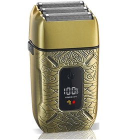 Resim Geeksen Razor 3 Başlıklı Erkek Elektrikli Sakal Düzeltici Tıraş Folyosu Tıraş Makinesi Bronz 