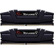 Resim G Skill Gskıll Ripjawsv Siyah Ddr4-3600mhz Cl18 32gb 2x16gb Dual 18-22-22-42 1.35v 