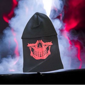 Resim ELEVEN MARKETS Termal Kırmızı Kurukafa Baskılı Kar Maskesi 