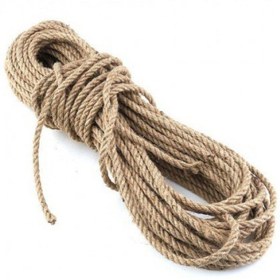 Resim EBA Jüt Halat Dekor Ipi 8 Mm 20 Metre Ip Halat Ip Hasır Ip Jüt Kendir Ip 