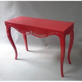 Resim Masifart Atilia Çıtalı Dresuar Makyaj Masası Kırmızı 