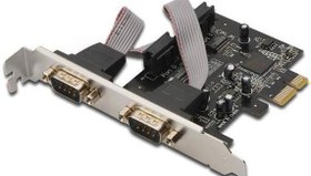 Resim DS-30000-1 Digitus 2 Port Seri PCI Express Kartı, 2 x Seri (DB9 erkek), MCS9901 chipset'li, Low Profile braket'li 