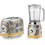 Resim ARİETE Positano 2'li Kahvaltı Seti (Cam Blender + Ekmek Kızartma Makinesi Özel Set) PKHSET01 