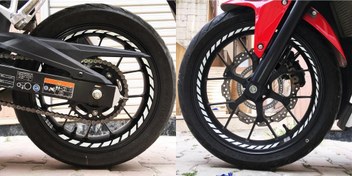 Resim Tam Tur Reflektif Beyaz [Gri] Supersport İç Jant Şeridi Sticker Çınar Extreme 