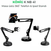 Resim König K-Nb 41 Masa Üstü Mikrofon Tablet Telefon Tutacağı 