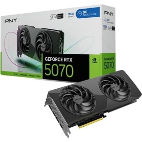 Resim Grains Global Pny Geforce Rtx 5070 Oc 12GB Dual-Fan Slim Gddr7 192BIT (VCG507012DFSXPB1-O) Gaming (Oyuncu) Ekran Kartı 