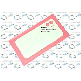 Resim İphone 12 Arka Pil Batarya Kapağı (CAM) Yeşil 