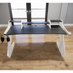 Resim Michael Brean Özel Tasarım Oyuncu Ve Stüdyo Masası 150 Cm Bardaklık Ve Kulaklık Tutucu Hediye 