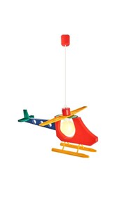 Resim ECONA dekoratif helikopter avize rgb kumandalı ampul dahil 