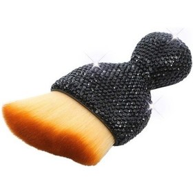 Resim Araba Temizleme Fırçası Klima Hava Çıkışı Tozu Süpürmek Için Elmas Kaplı Fırça Yumuşak Fırça Araba Toz Giderme Boşluk Fırçası Fs70vw Beyaz - Siyah 