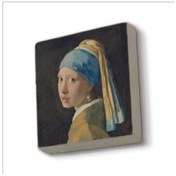 Resim İnci Küpeli Kız Johannes Vermeer, 1665 Baskılı Taş Magnet 5x5 