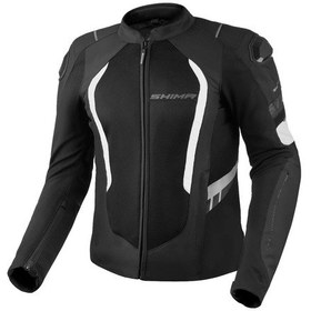 Resim Shima Mesh Pro 2.0 Korumalı Motosiklet Montu Siyah Beyaz 