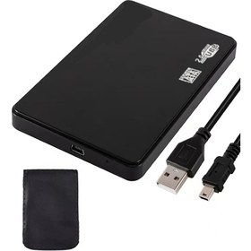 Resim 2152 USB 2.5 Sata HDD Harddisk Kutusu Slim - Harici HDD Hard Disk Kutusu - Kılıflı - Vidasız Montaj 