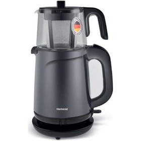 Resim Homend Royal Tea 1743H Cam Demlikli Çay Makinesi 