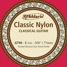 Resim D'Addario J2701 Student Nylon Klasik Gitar Tek Tel (E-Mi - Normal Tension - Naylon) 