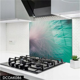 Resim Ne Verelim Size Cam Ocak Arkası Koruyucu | Tüy Desenli 