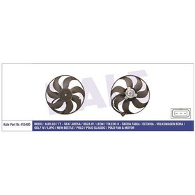 Resim KALE 415400 FAN MOTORU GOLF IV 98- BORA 98- 1.4 16V 1.6 1.6 16V 1 