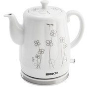 Resim Beko BKK 2201 1 L Porselen Su Isıtıcı Kettle 