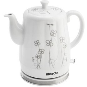 Resim Beko BKK 2201 1 L Porselen Su Isıtıcı Kettle 