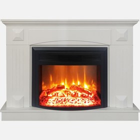 Resim Dlc 1800W Dekoratif Şömine Beyaz 