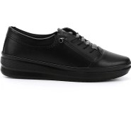 Resim Gönderi R Kadın Siyah Dolgu Taban Lastik Bağcıklı Comfort Ayakkabı Ddza73242329 Siyah 