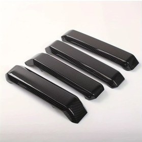 Resim Dashanshop Ford F150 2015-2020 Karbon Fiber Kapı Kolu Kapağı Çizilmeye Karşı Koruma 4lü Set 
