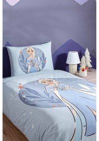 Resim Özdilek Frozen Ice Queen Tek Kişilik Disney Lisanslı Lastikli Çocuk Nevresim Takımı Mor 