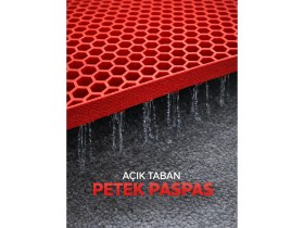Resim Bal Petek Pvc Paspas Islak Zeminlerde Kaydırmaz Iç Dış Mekan Banyo Duş Lavabo Havuz Kenarı Halısı 