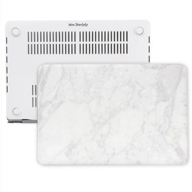 Resim McStorey Macbook Air Kılıf 13 inç Mermer (Eski USB'li Model 2010-2017) A1369 A1466 ile Uyumlu 