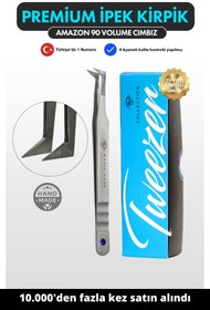 Resim Magic Lash Amazon 90 Mega Volume Profesyonel Premium Ipek Kirpik Cımbızı 